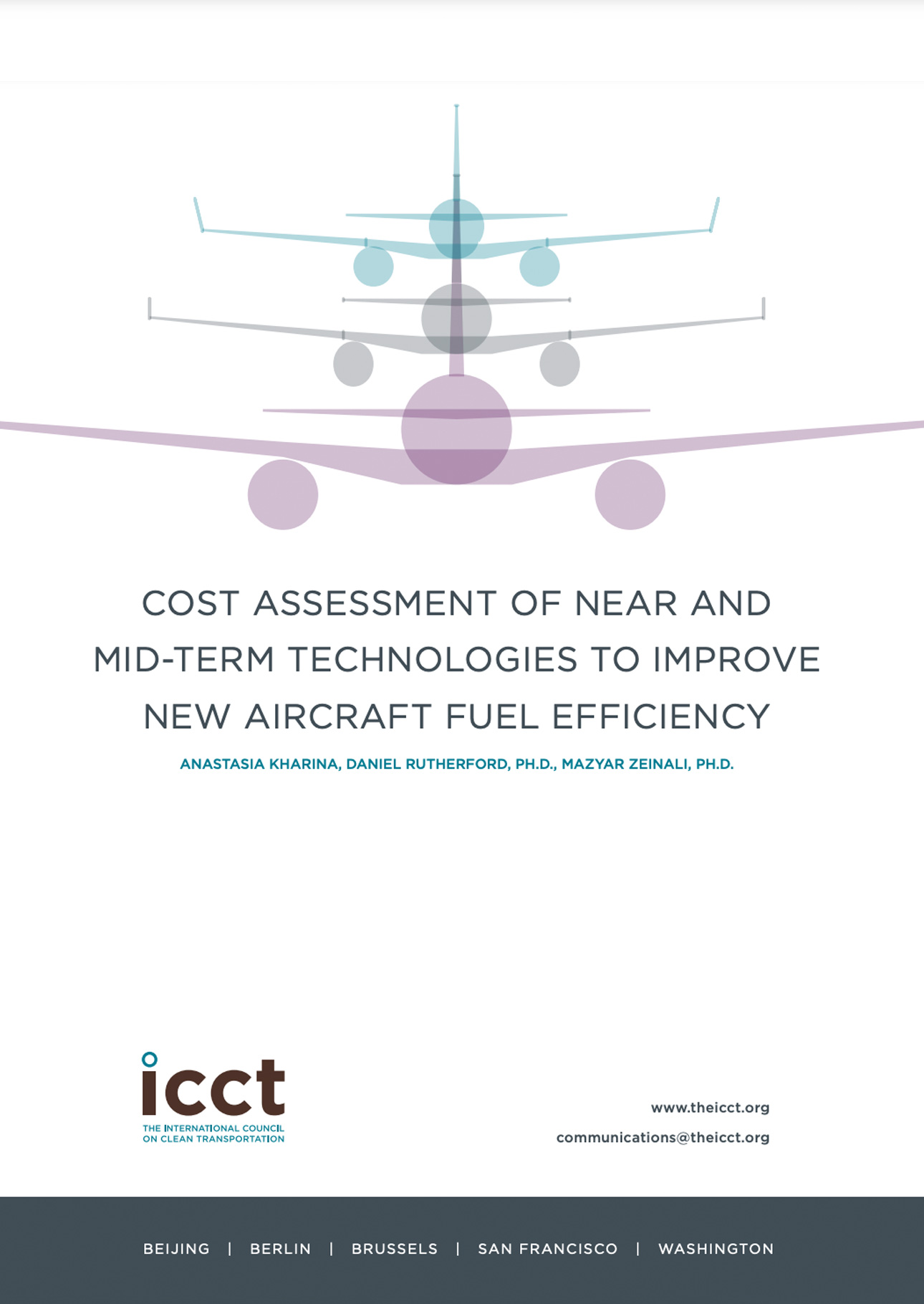 Cost assessment of near- and mid-term technologies to improve new aircraft fuel efficiency