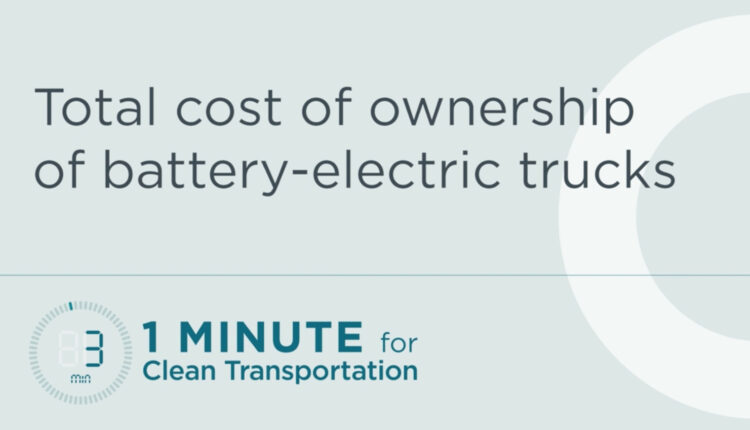 Total cost of ownership of battery-electric trucks