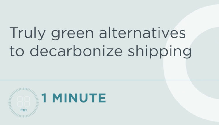 Decarbonizing international shipping