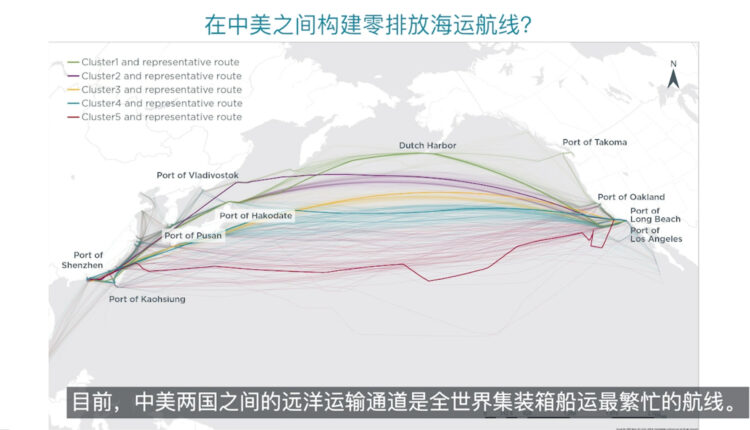 在中美之间构建零排放海运航线？