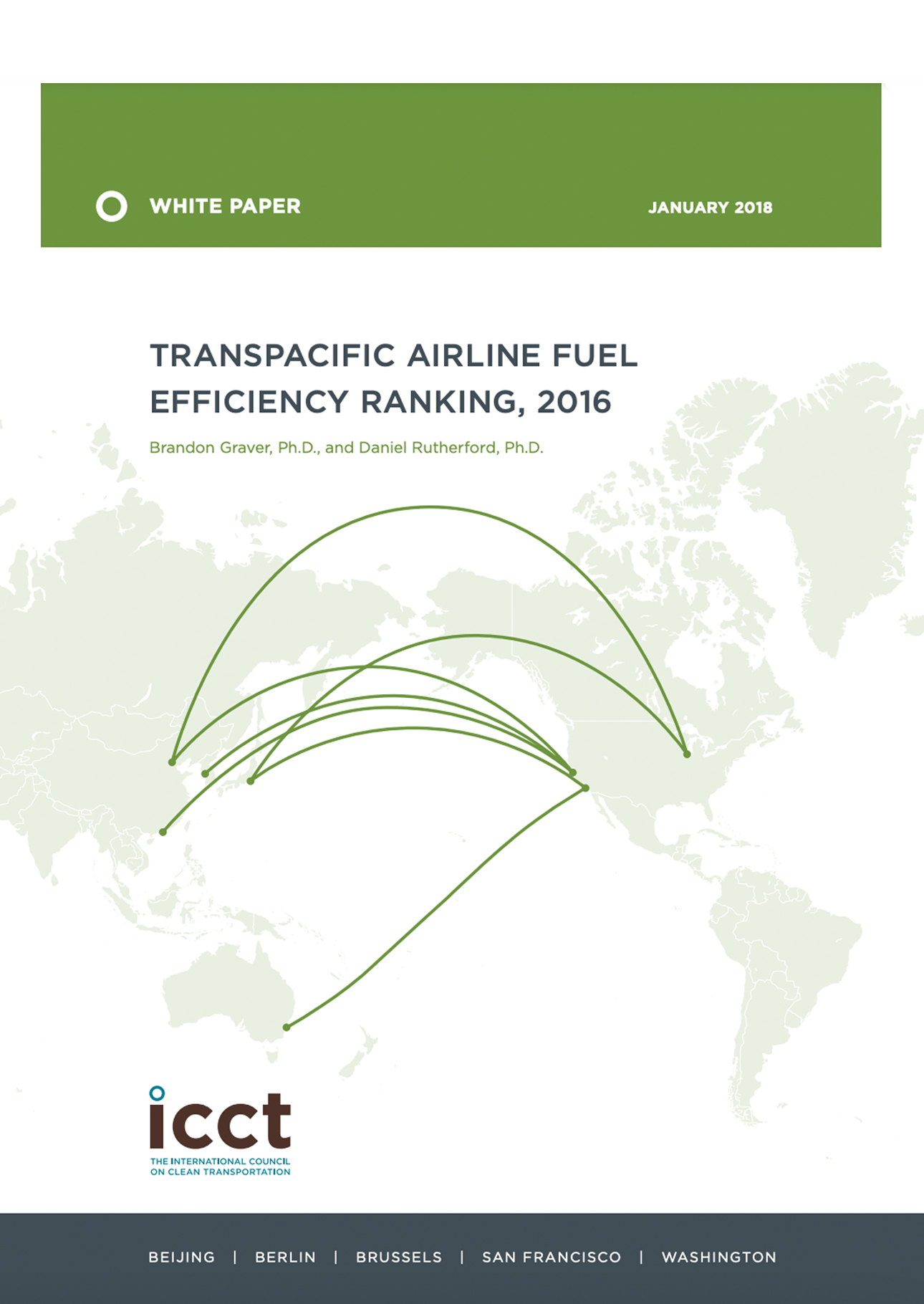 Transpacific Airline Fuel Efficiency Ranking, 2016