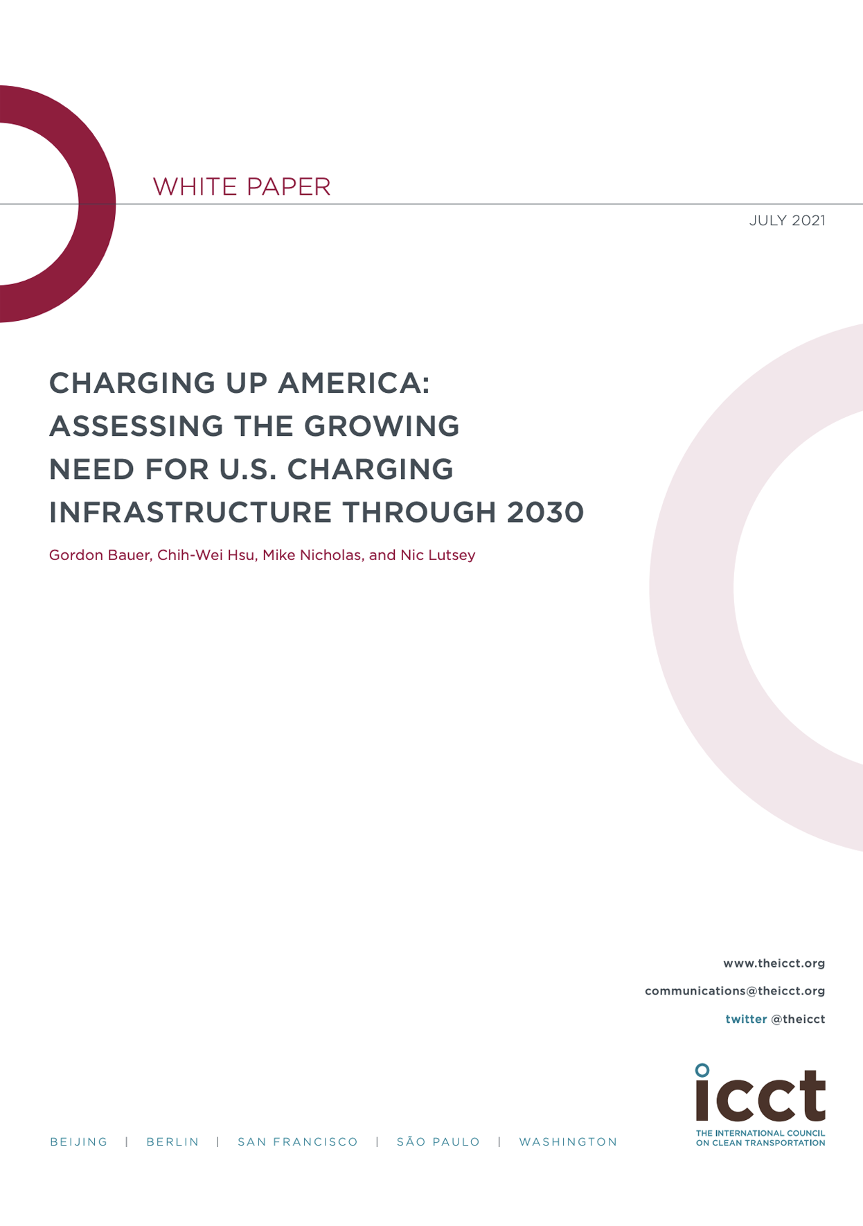 Charging Up America Assessing the Growing Need for U.S Charging Infrastructure Through 2030